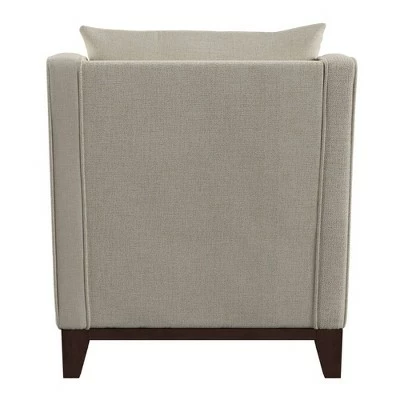 Madge Tweed Accent Chair Oatmeal - Inspire Q 6 Madge Tweed Accent Chair Oatmeal - Inspire Q - Image 4