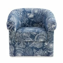Monahan Swivel Club Chair Blue - Powell Company