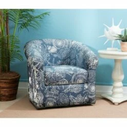 Monahan Swivel Club Chair Blue - Powell Company 13 Monahan Swivel Club Chair Blue - Powell Company -Living Room Chairs store unnamed file 4215