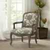 Madison Park Sophie Camel Back Exposed Wood Chair