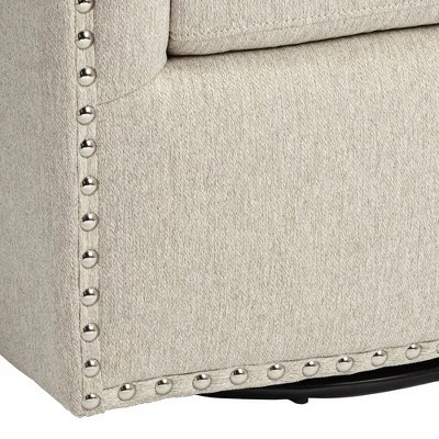Studio 55D Fullerton II Oatmeal Swivel Accent Chair 7 Studio 55D Fullerton II Oatmeal Swivel Accent Chair - Image 5