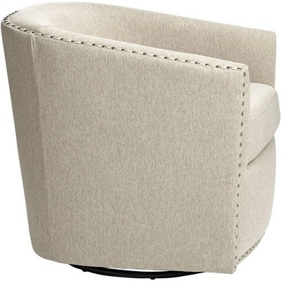 Studio 55D Fullerton II Oatmeal Swivel Accent Chair 9 Studio 55D Fullerton II Oatmeal Swivel Accent Chair - Image 7