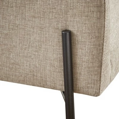 Madison Park Webster Metal Leg Accent Chair Beige 5 Madison Park Webster Metal Leg Accent Chair Beige - Image 3