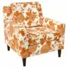 Brindel Armchair - Garden Bird Orange - Skyline Furniture