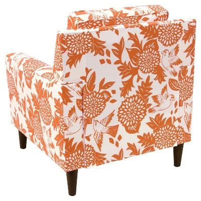 Brindel Armchair - Garden Bird Orange - Skyline Furniture 5 Brindel Armchair - Garden Bird Orange - Skyline Furniture - Image 3