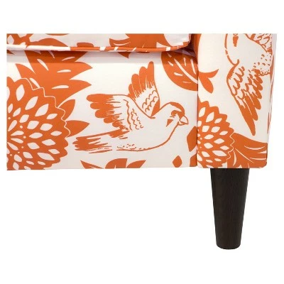 Brindel Armchair - Garden Bird Orange - Skyline Furniture 6 Brindel Armchair - Garden Bird Orange - Skyline Furniture - Image 4