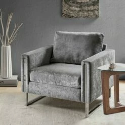 Ink+Ivy Madden Accent Chair Gray