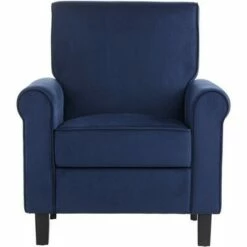 55 Downing Street Lansbury II Navy Velvet Accent Chair -Living Room Chairs store unnamed file 4376