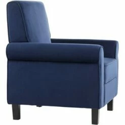 55 Downing Street Lansbury II Navy Velvet Accent Chair -Living Room Chairs store unnamed file 4377
