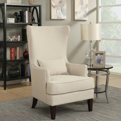 Karson High Back Upholstered Chair Natural - Picket House Furnishings 5 Karson High Back Upholstered Chair Natural - Picket House Furnishings - Image 3