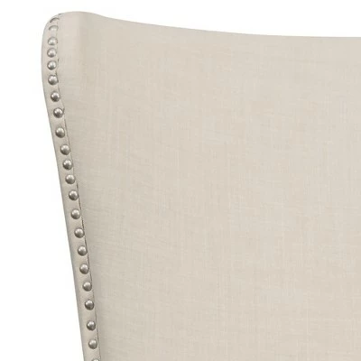 Karson High Back Upholstered Chair Natural - Picket House Furnishings 6 Karson High Back Upholstered Chair Natural - Picket House Furnishings - Image 4