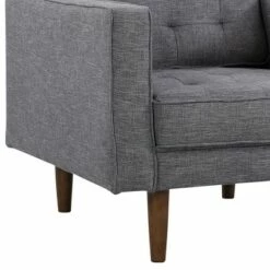 Element Mid-Century Modern Chair in Dark Gray Linen and Walnut Legs - Armen Living 11 Element Mid-Century Modern Chair in Dark Gray Linen and Walnut Legs - Armen Living -Living Room Chairs store unnamed file 4391