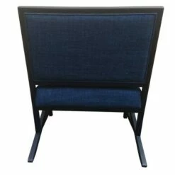 Fabric Padded Wooden Frame Accent Chair with Armrest Blue/Black - The Urban Port 14 Fabric Padded Wooden Frame Accent Chair with Armrest Blue/Black - The Urban Port -Living Room Chairs store unnamed file 4430