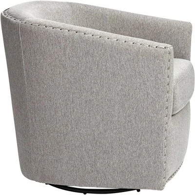 Studio 55D Fullerton II Light Gray Swivel Accent Chair 9 Studio 55D Fullerton II Light Gray Swivel Accent Chair - Image 7