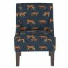 Swoop Armchair Cheetah Walk Navy - Skyline Furniture 2 Swoop Armchair Cheetah Walk Navy - Skyline Furniture -Living Room Chairs store unnamed file 4439