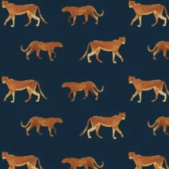 Swoop Armchair Cheetah Walk Navy - Skyline Furniture -Living Room Chairs store unnamed file 4443