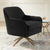 Studio 55D Ames Quilted Onyx Velvet Swivel Chair 1 Studio 55D Ames Quilted Onyx Velvet Swivel Chair -Living Room Chairs store unnamed file 4485