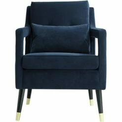 Studio 55D Tilman Blue Fabric Tufted Accent Chair -Living Room Chairs store unnamed file 4504