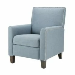 Madison Park Kirkland Push Back Recliner - Blue