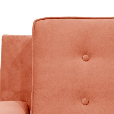 Henry Armchair Velvet Papaya - Skyline Furniture 6 Henry Armchair Velvet Papaya - Skyline Furniture - Image 4