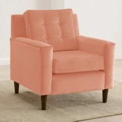 Henry Armchair Velvet Papaya - Skyline Furniture 14 Henry Armchair Velvet Papaya - Skyline Furniture -Living Room Chairs store unnamed file 4523