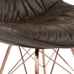 Distressed Fabric Langdon Chair Saddle Brown - OSP Home Furnishings -Living Room Chairs store unnamed file 4536