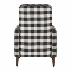 Herman Buffalo Check Plaid Accent Chair Black/White - Inspire Q -Living Room Chairs store unnamed file 4540