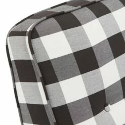 Herman Buffalo Check Plaid Accent Chair Black/White - Inspire Q -Living Room Chairs store unnamed file 4541