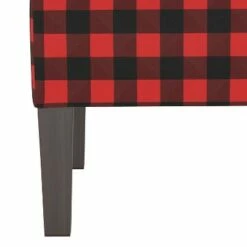 Swoop Armchair Classic Gingham Red Black - Skyline Furniture -Living Room Chairs store unnamed file 4545