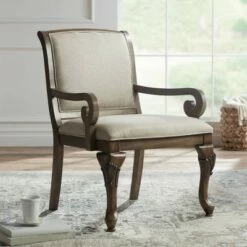 Kensington Hill Diana Beige Upholstered Accent Chair
