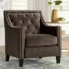 55 Downing Street Tiffany Chocolate Brown Tufted Armchair 1 55 Downing Street Tiffany Chocolate Brown Tufted Armchair -Living Room Chairs store unnamed file 4573