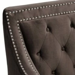55 Downing Street Tiffany Chocolate Brown Tufted Armchair -Living Room Chairs store unnamed file 4576