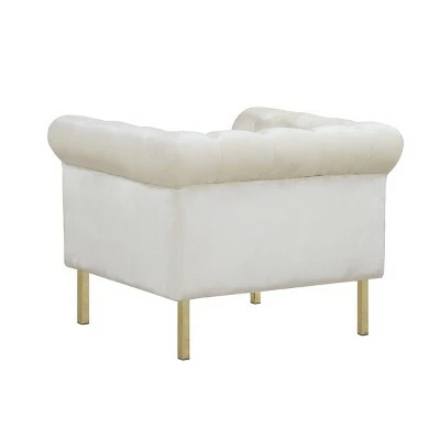 Julian Club Chair Beige - Chic Home Design 5 Julian Club Chair Beige - Chic Home Design - Image 3