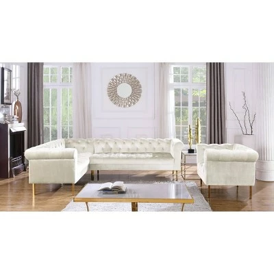 Julian Club Chair Beige - Chic Home Design 7 Julian Club Chair Beige - Chic Home Design - Image 5