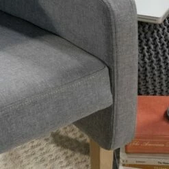 Dakota Pass Tweed with Faux Wood Accent Chair Gray - Sauder -Living Room Chairs store unnamed file 4592