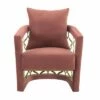 Corelli Fabric Upholstered Accent Chair Blush/Gold - Armen Living -Living Room Chairs store unnamed file 4614