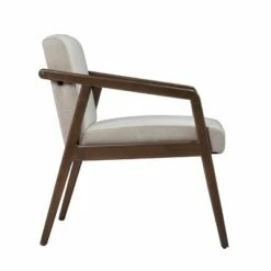 Winwest Upholstered Accent Chair Cream/Brown - Aiden Lane -Living Room Chairs store unnamed file 4621