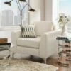 Tacita Faux Leather Armchair White - Inspire Q -Living Room Chairs store unnamed file 4626