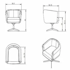 Morpho Swivel Armchair - Opalhouse Forest Green Velvet -Living Room Chairs store unnamed file 464