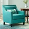 Studio 55D Flynn Teal Upholstered Armchair