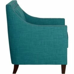 Studio 55D Flynn Teal Upholstered Armchair -Living Room Chairs store unnamed file 4644