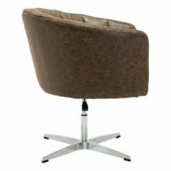 Modern Upholstered Occasional Chair Vintage Coffee - ZM Home -Living Room Chairs store unnamed file 4675