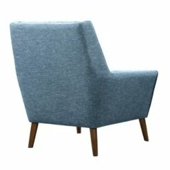 Cobra Mid-Century Modern Chair in Blue Linen and Walnut Legs - Armen Living 9 Cobra Mid-Century Modern Chair in Blue Linen and Walnut Legs - Armen Living -Living Room Chairs store unnamed file 4685