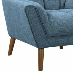 Cobra Mid-Century Modern Chair in Blue Linen and Walnut Legs - Armen Living 11 Cobra Mid-Century Modern Chair in Blue Linen and Walnut Legs - Armen Living -Living Room Chairs store unnamed file 4687