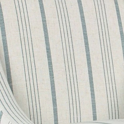 Striped Fabric Upholstered Accent Chair with Wooden Legs White - Benzara 4 Striped Fabric Upholstered Accent Chair with Wooden Legs White - Benzara - Image 2