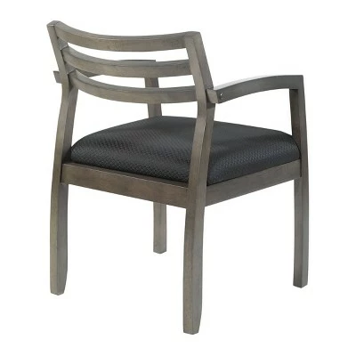 Napa Cherry Guest Chair Black/Gray - OSP Home Furnishings 3 Napa Cherry Guest Chair Black/Gray - OSP Home Furnishings