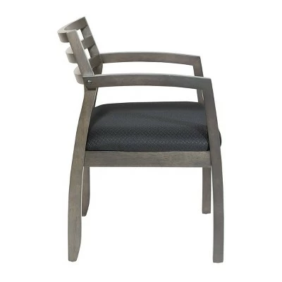 Napa Cherry Guest Chair Black/Gray - OSP Home Furnishings 5 Napa Cherry Guest Chair Black/Gray - OSP Home Furnishings - Image 3
