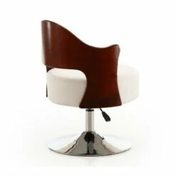 Bopper Faux Leather Adjustable Height Swivel Accent Chair - Manhattan Comfort