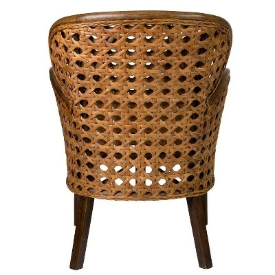 Margherita Rattan Accent Chair Brown - East at Main 5 Margherita Rattan Accent Chair Brown - East at Main - Image 3