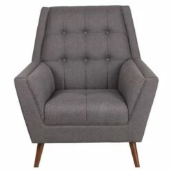 Hercules Contemporary Tufted Armchair Gray - Riverstone Furniture -Living Room Chairs store unnamed file 4766
